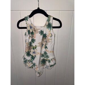 Marks and Spencer M&S NEW Toddler Girl Hawaiian Floral Island Bathing Suit - 3T